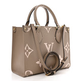 Louis Vuitton Empreinte Monogram Giant Onthego PM Tourterelle Creme